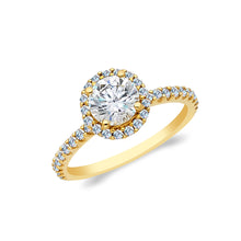 Ioka Jewelry - 14K Yellow OR White Solid Gold 1.25 Ct. Round Cut Cubic Zirconia CZ Wedding Engagement Ring