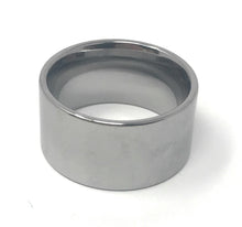 Ioka Jewelry - Tungsten Silver Polished 10MM Engagement Wedding Ring Band - Unisex