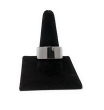 Ioka Jewelry - Tungsten Silver Polished 12MM Engagement Wedding Ring Band - Unisex