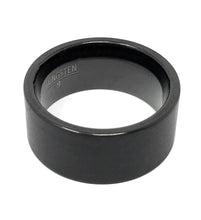 Ioka Jewelry - Tungsten Matte Black 10MM Engagement Wedding Ring Band - Unisex