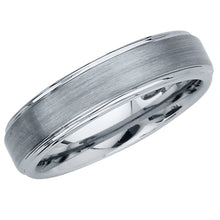 Ioka Jewelry - Tungsten Silver Brushed 6MM Engagement Wedding Ring Band - Unisex