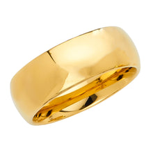 Ioka Jewelry - Tungsten Yellow Polished 8MM Engagement Wedding Ring Band - Unisex