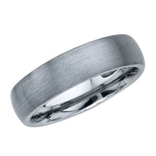 Ioka Jewelry - Tungsten Brushed Silver 6MM Engagement Wedding Ring Band - Unisex