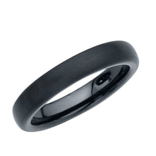 Ioka Jewelry - Tungsten Matte Black 4MM Engagement Wedding Ring Band - Unisex
